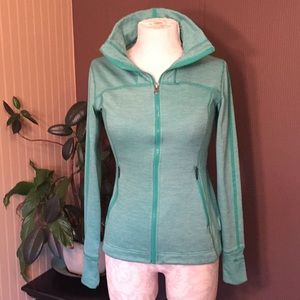 Marmot green zip up jacket size s